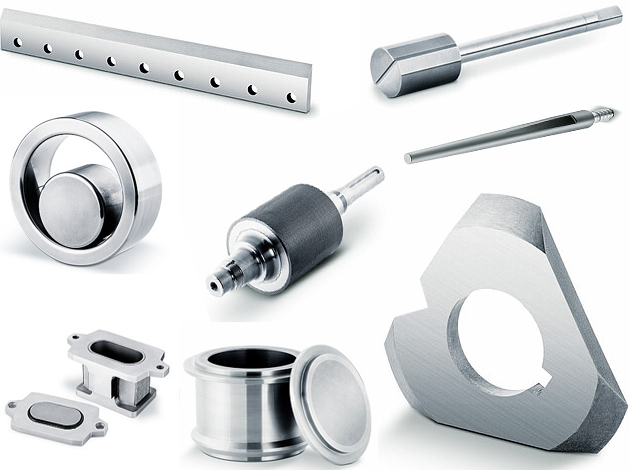 Carbide wear components for grinding and granulation